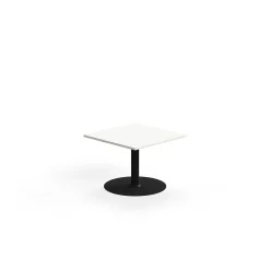Kahvipöytä ALVA 700x700x500 mm, korkeapainelaminaatti, musta/valkoinen