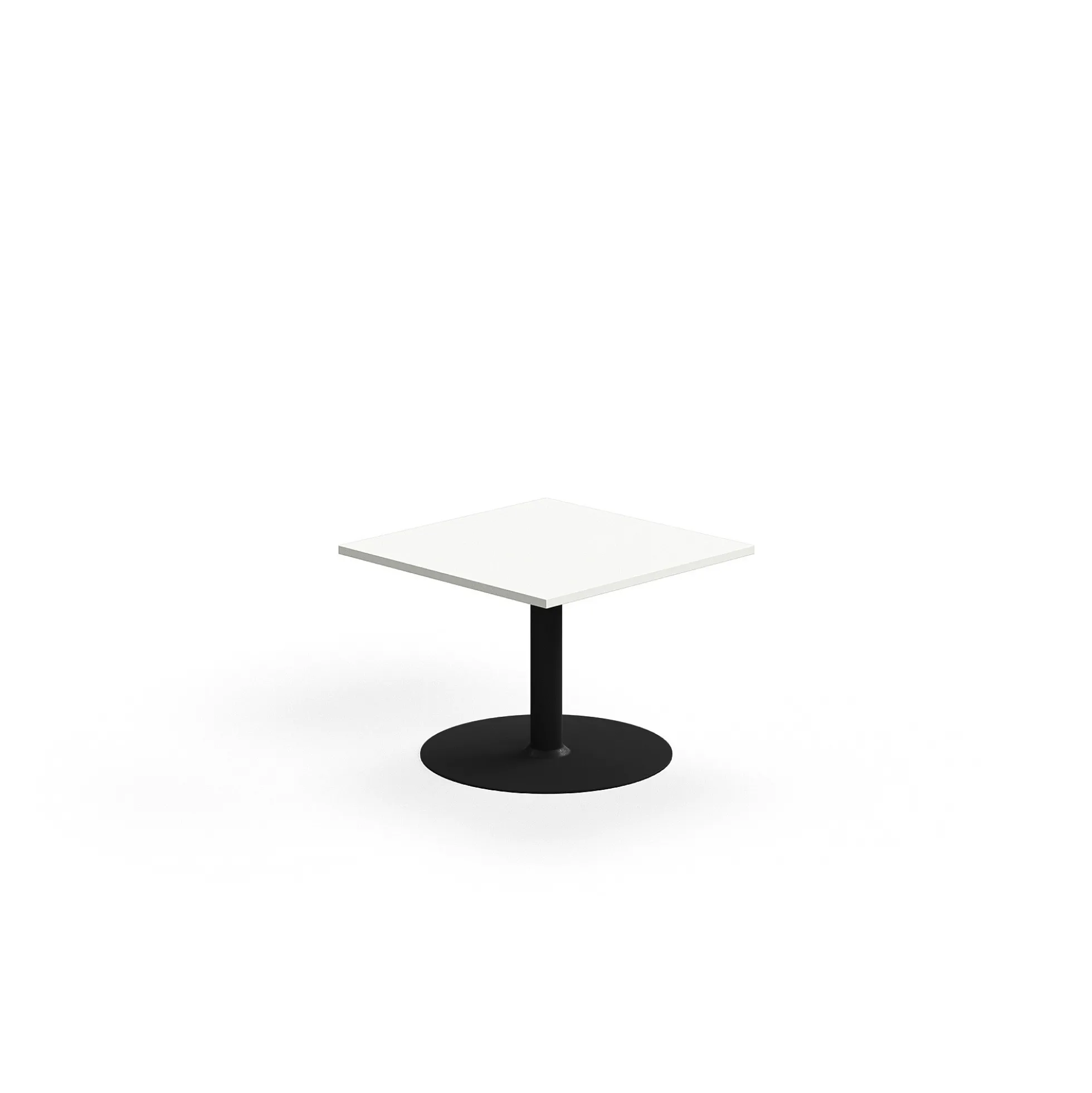 Kahvipöytä ALVA 700x700x500 mm, korkeapainelaminaatti, musta/valkoinen
