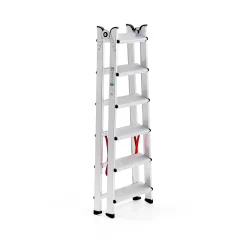 Kaksipuoliset tikkaat BRINK 6 askelmaa, korkeus: 1410 mm