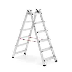 Kaksipuoliset tikkaat BRINK 6 askelmaa, korkeus: 1410 mm