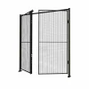 Kaksoisovet verkkoseinään X-STORE Sis. pystypylväät, 2300x2000 mm, sylinterilukko
