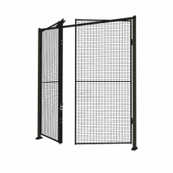 Kaksoisovet verkkoseinään X-STORE Sis. pystypylväät, 2300x2000 mm, sylinterilukko