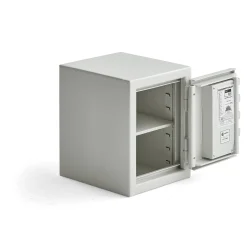 Kassakaappi CONTAIN Koodilukko, 450x350x400 mm, valkoinen