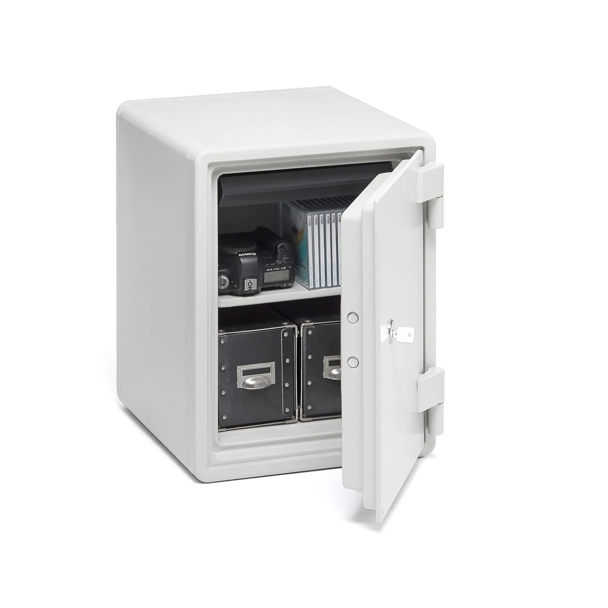 Kassakaappi SHIELD Paloturvallinen, avainlukko, 535x410x445 mm, 40 litraa
