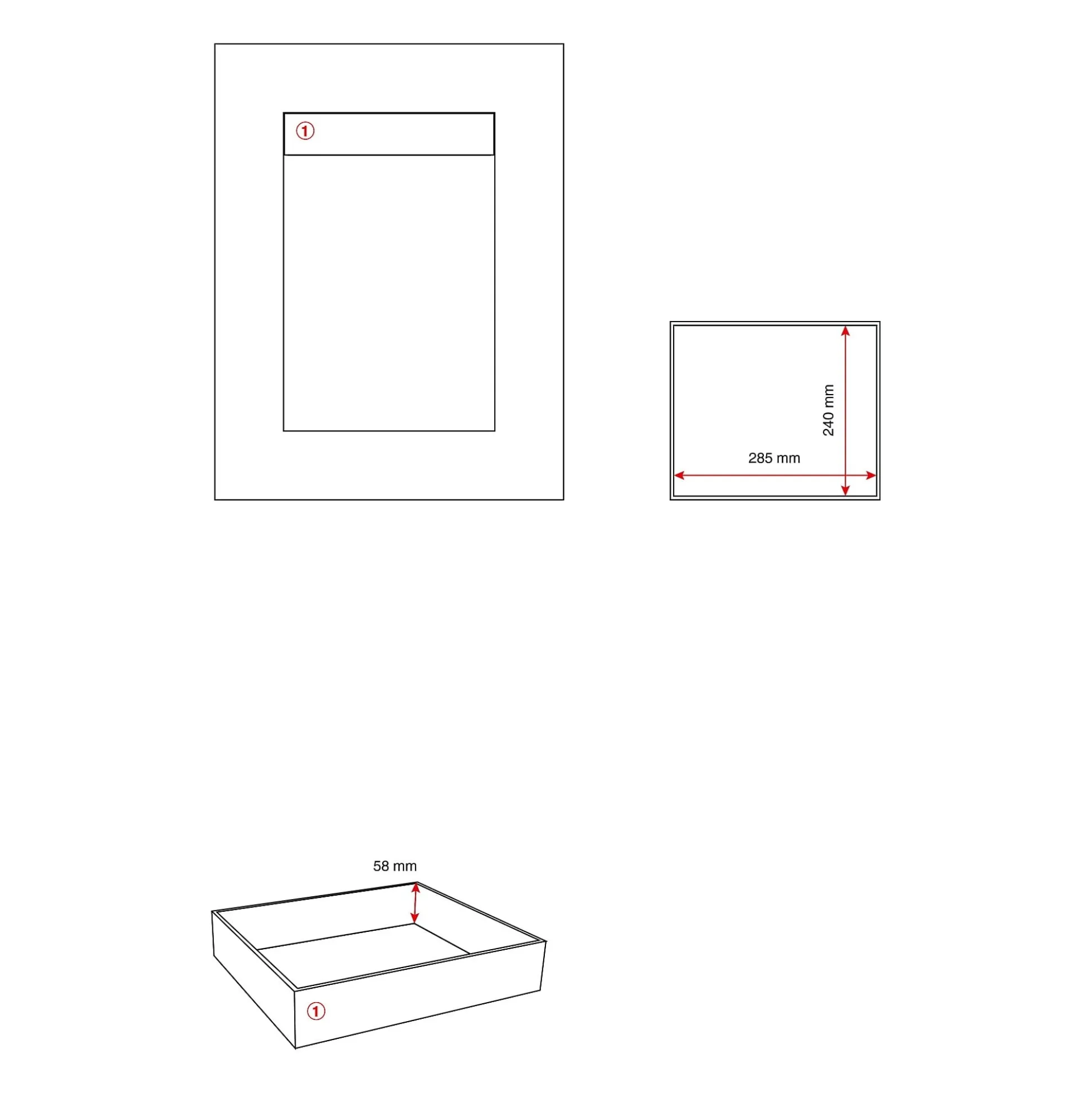 Kassakaappi SHIELD Paloturvallinen, avainlukko, 640x490x465 mm, 45 litraa