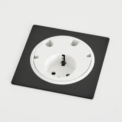 Kehys UNIFY pöytäpistorasiaan Ø 79 mm, musta