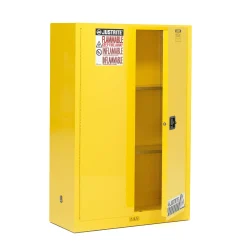 Kemikaalikaappi ENCLOSE FM-luokiteltu, itsestään sulkeutuva, 2 hyllyä, 1651x1092x457 mm, 170 litraa
