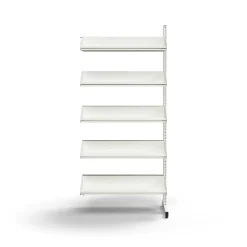 Kenkähylly ENTRY Jatko-osa, lattiamalli, 10 kenkähyllyä, 1800x900x600 mm, valkoinen