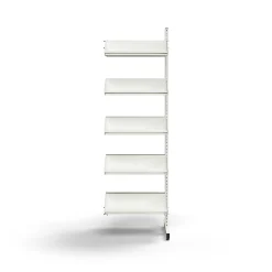 Kenkähylly ENTRY Jatko-osa, lattiamalli, 10 kenkähyllyä, 1800x600x600 mm, valkoinen