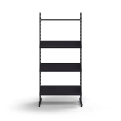 Kenkähylly ENTRY Perusosa, lattiamalli, 6 kenkähyllyä, 1800x900x600 mm, antrasiitin harmaa