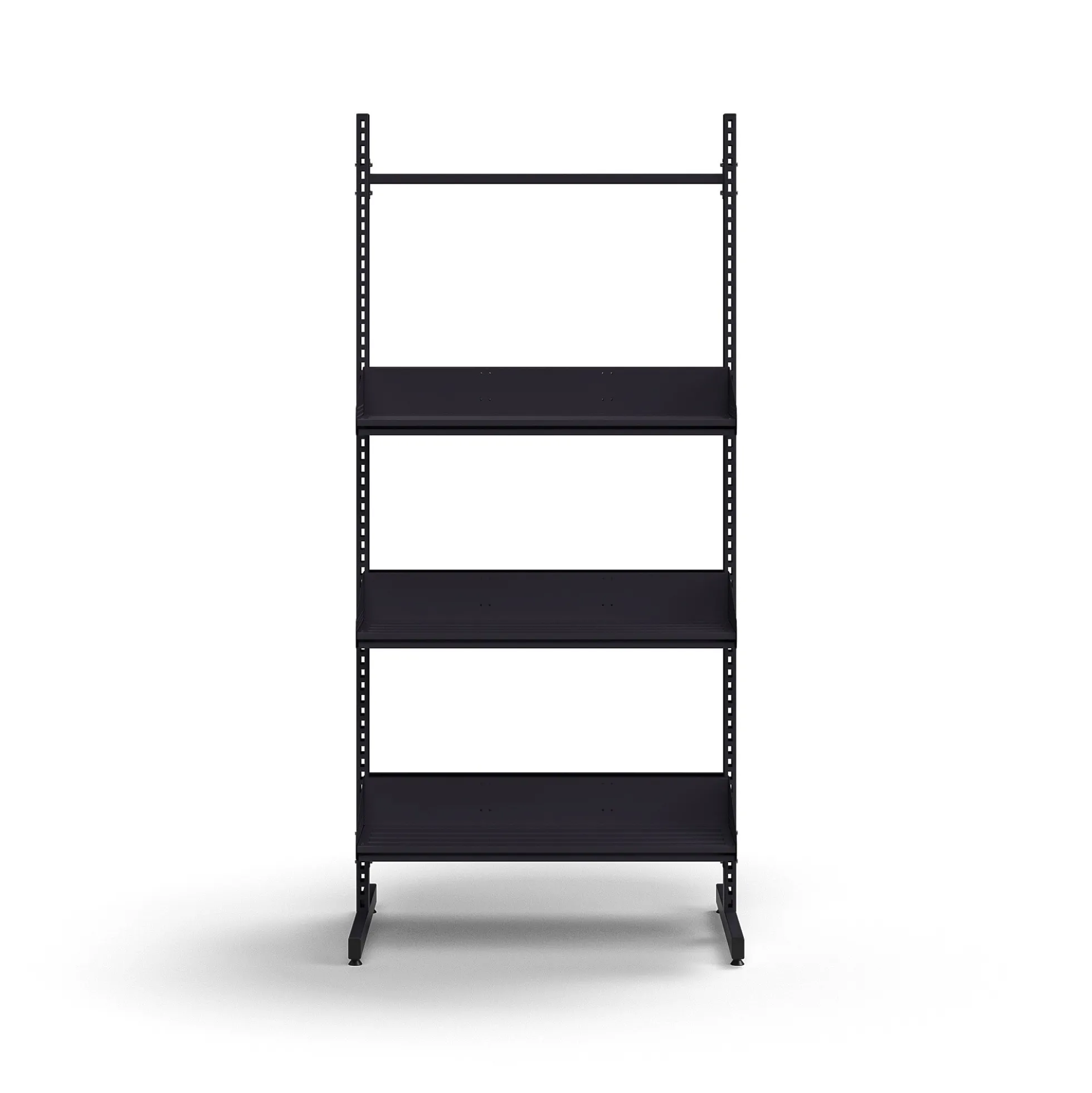 Kenkähylly ENTRY Perusosa, lattiamalli, 6 kenkähyllyä, 1800x900x600 mm, antrasiitin harmaa