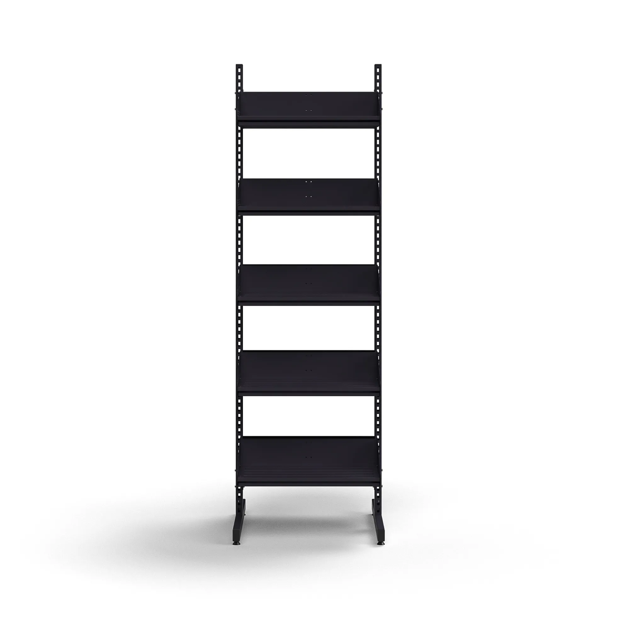 Kenkähylly ENTRY Perusosa, lattiamalli, 10 kenkähyllyä, 1800x600x600 mm, antrasiitin harmaa