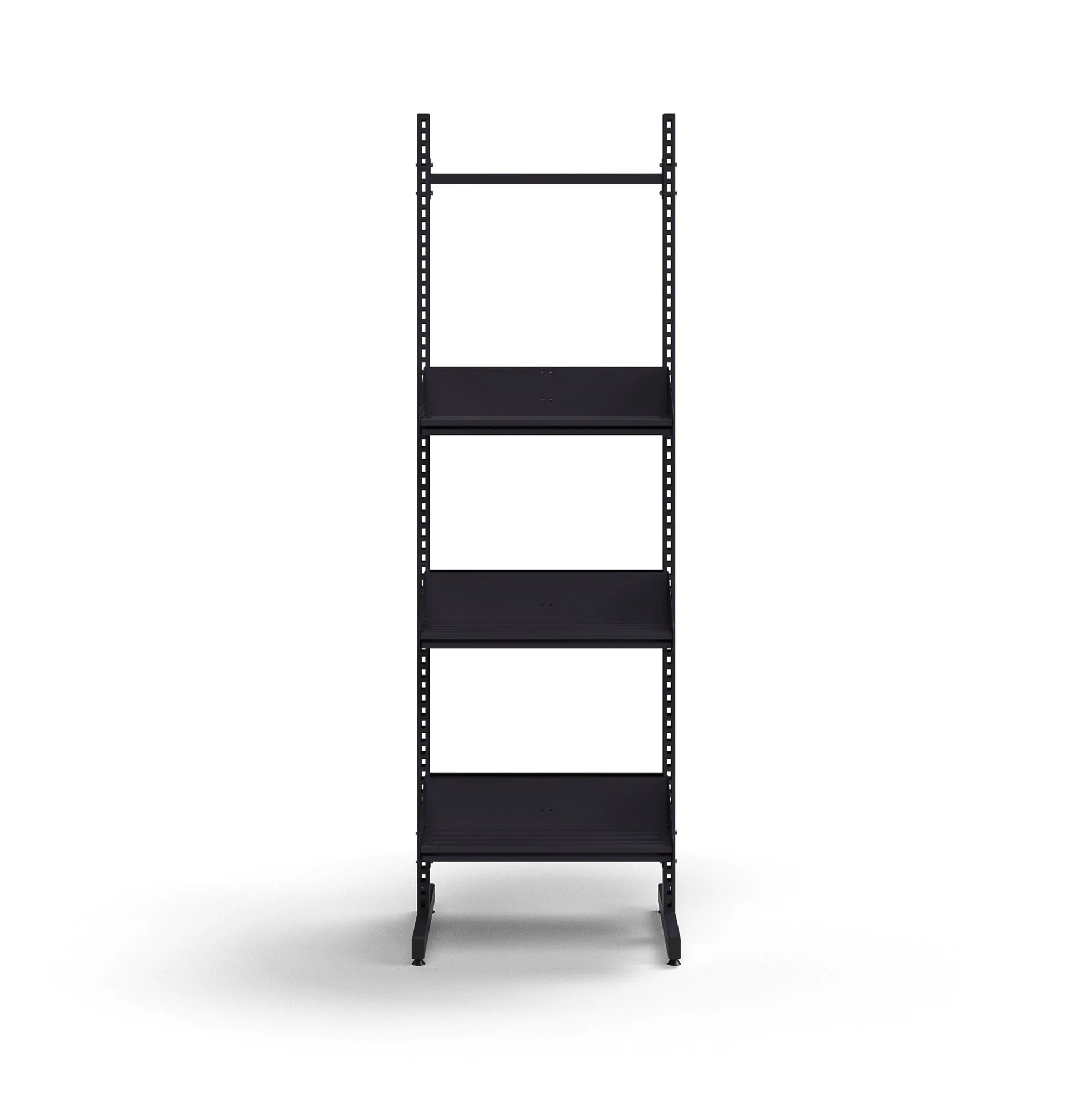 Kenkähylly ENTRY Perusosa, lattiamalli, 6 kenkähyllyä, 1800x600x600 mm, antrasiitin harmaa