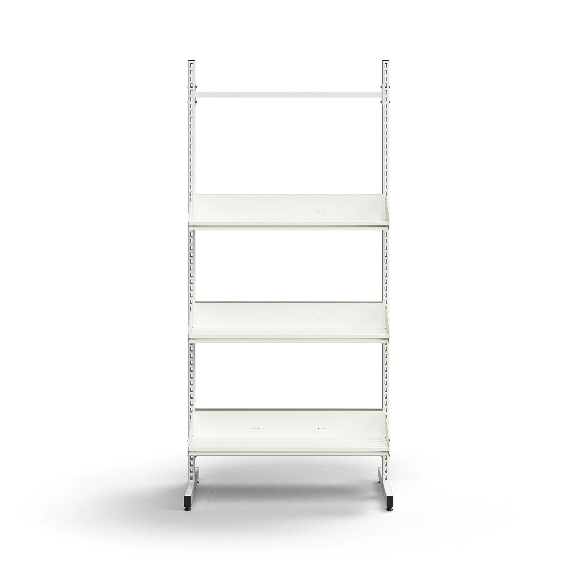 Kenkähylly ENTRY Perusosa, lattiamalli, 6 kenkähyllyä, 1800x900x600 mm, valkoinen