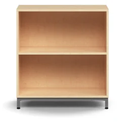 Kirjahylly QBUS 1 hylly, jalusta, 868x800x400 mm, hopeanharmaa, koivu