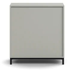Kirjahylly QBUS 1 hylly, jalusta, 868x800x400 mm, musta, vaaleanharmaa