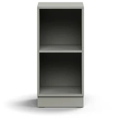 Kirjahylly QBUS 1 hylly, sokkeli, 868x400x400 mm, vaaleanharmaa