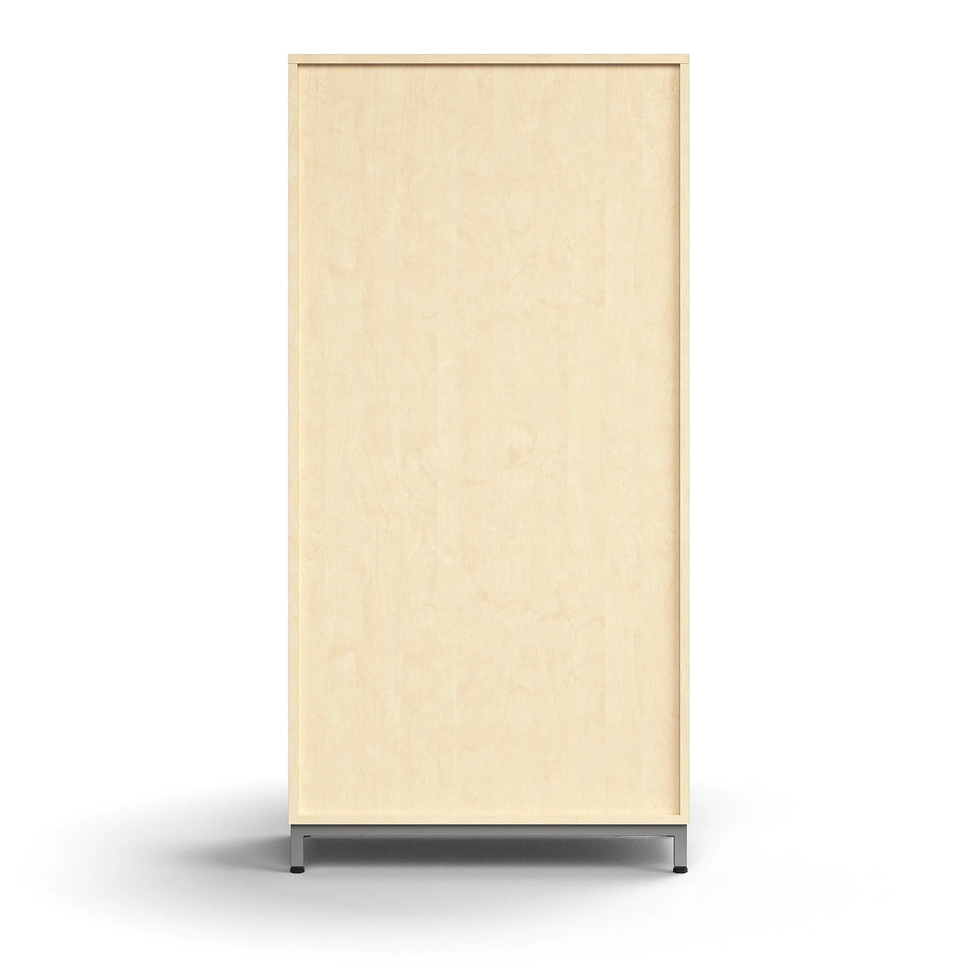 Kirjahylly QBUS 3 hyllytasoa, jalusta, 1636x800x400 mm, hopeanharmaa, koivu