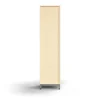 Kirjahylly QBUS 3 hyllytasoa, jalusta, 1636x400x400 mm, hopeanharmaa, koivu