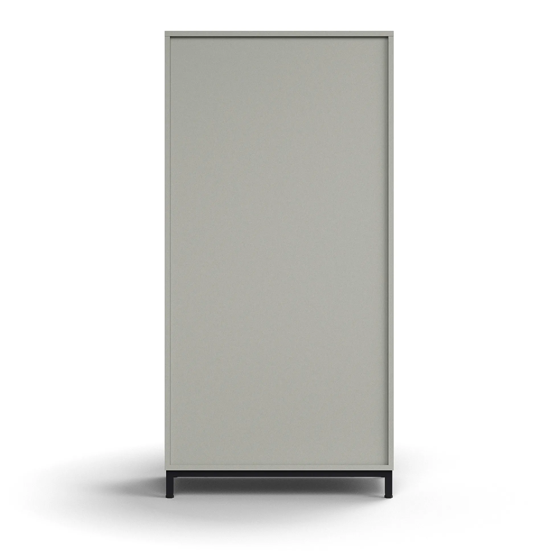 Kirjahylly QBUS 3 hyllytasoa, jalusta, 1636x800x400 mm, musta, vaaleanharmaa