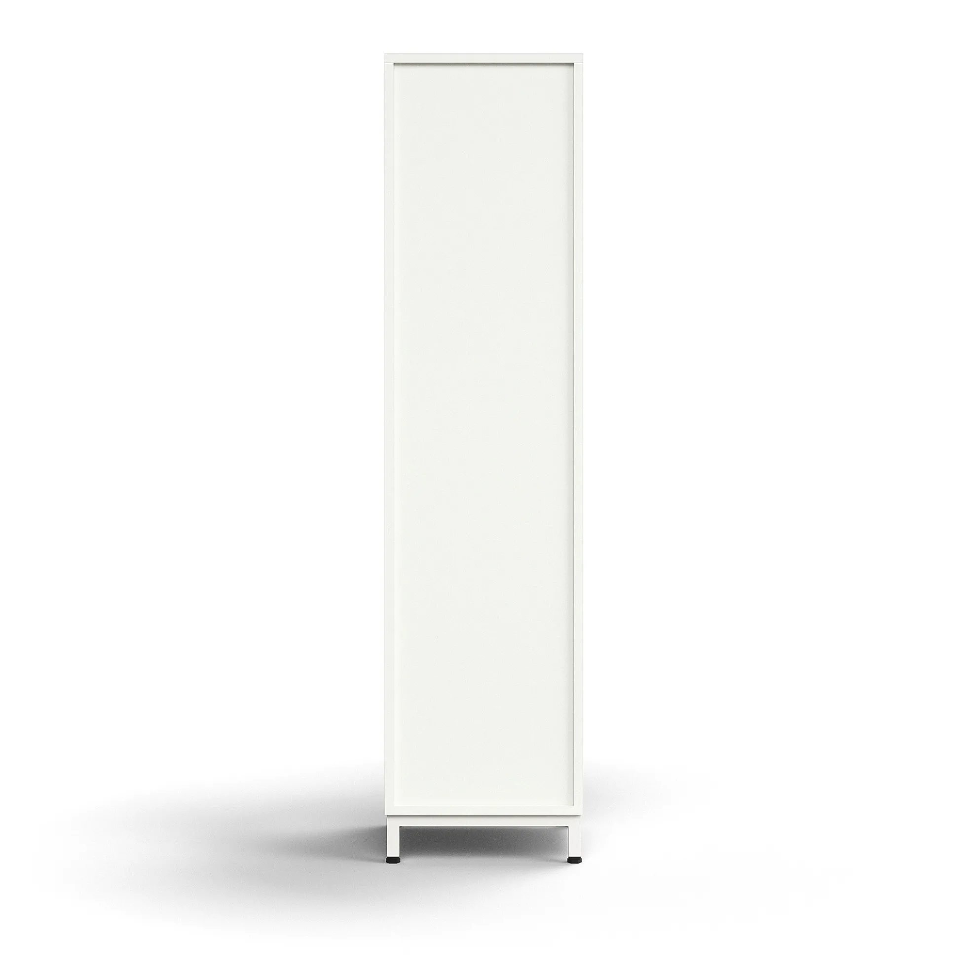 Kirjahylly QBUS 3 hyllytasoa, jalusta, 1636x400x400 mm, valkoinen