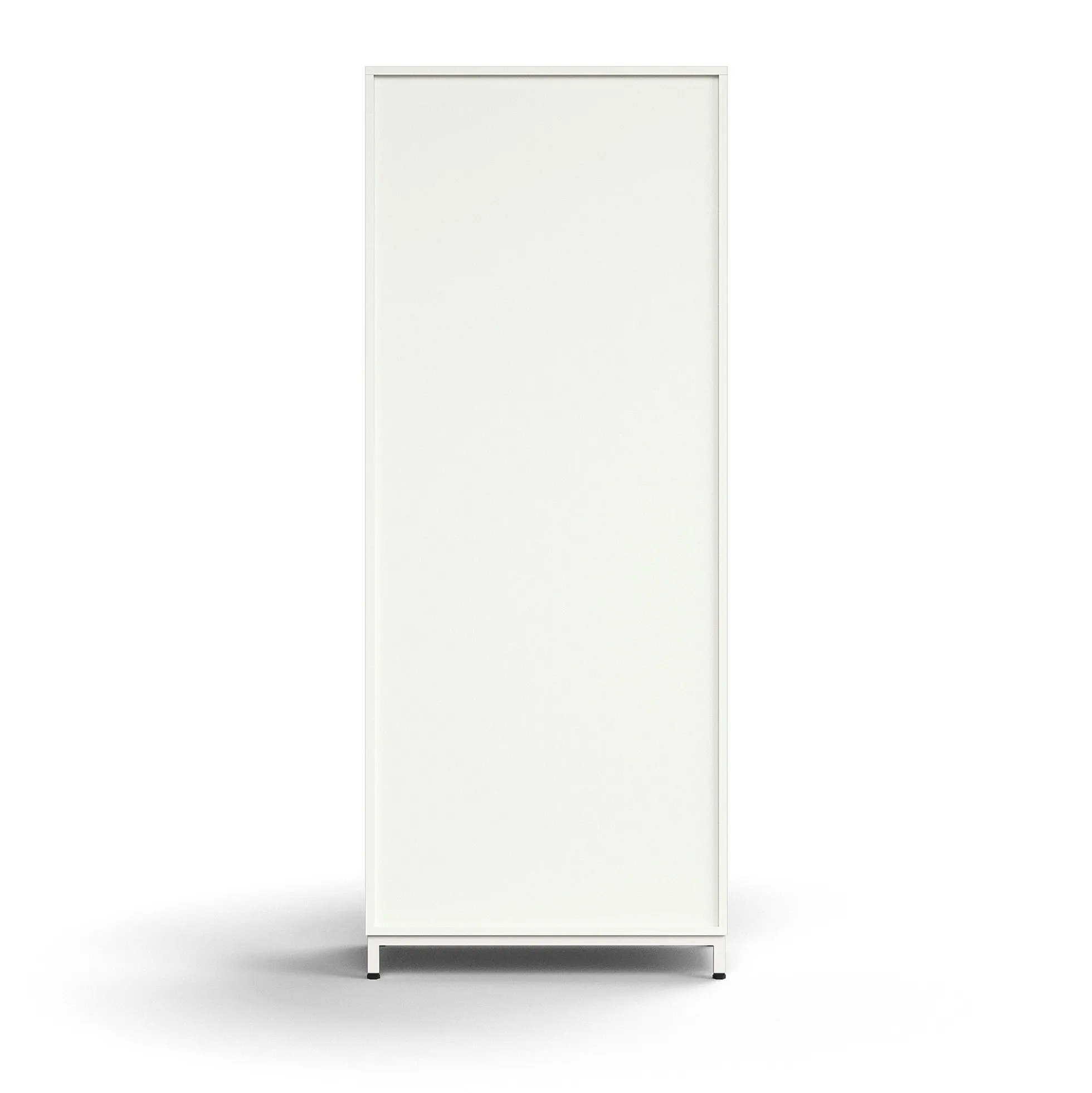 Kirjahylly QBUS 4 hyllytasoa, jalusta, 2020x800x400 mm, valkoinen