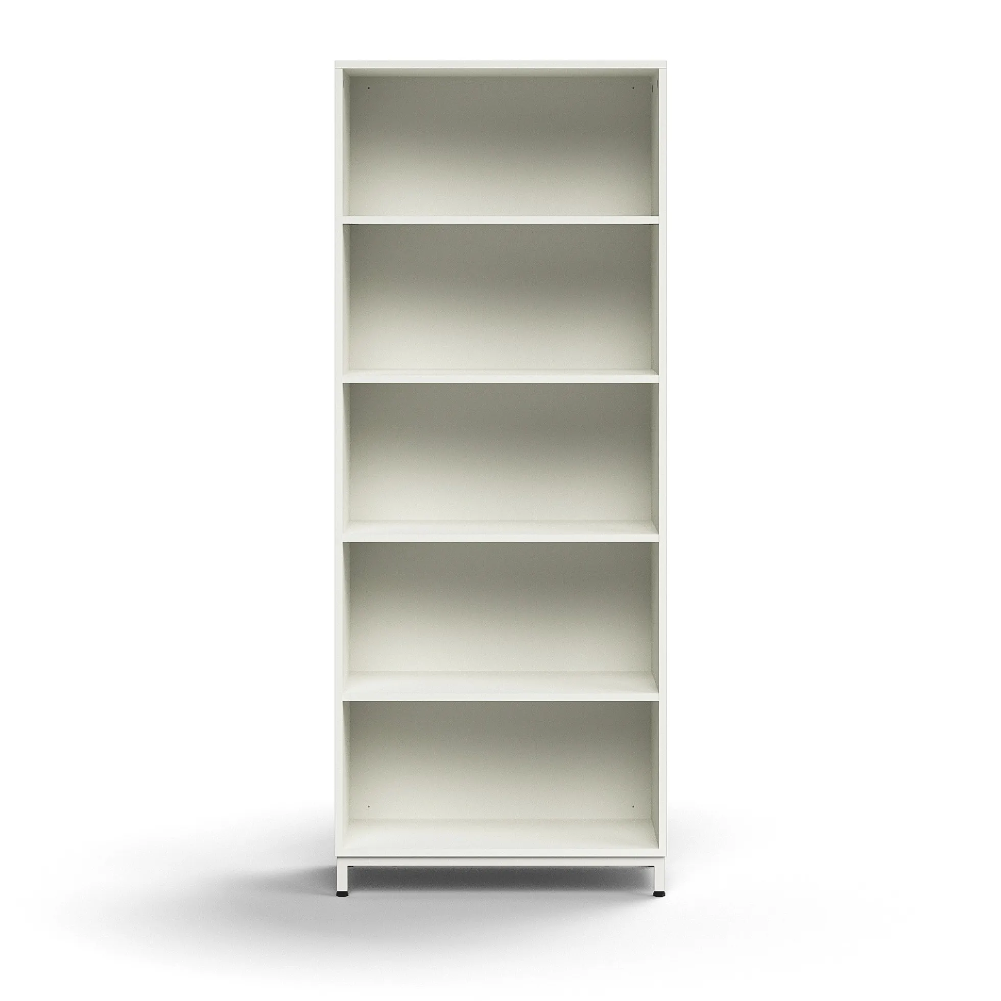 Kirjahylly QBUS 4 hyllytasoa, jalusta, 2020x800x400 mm, valkoinen