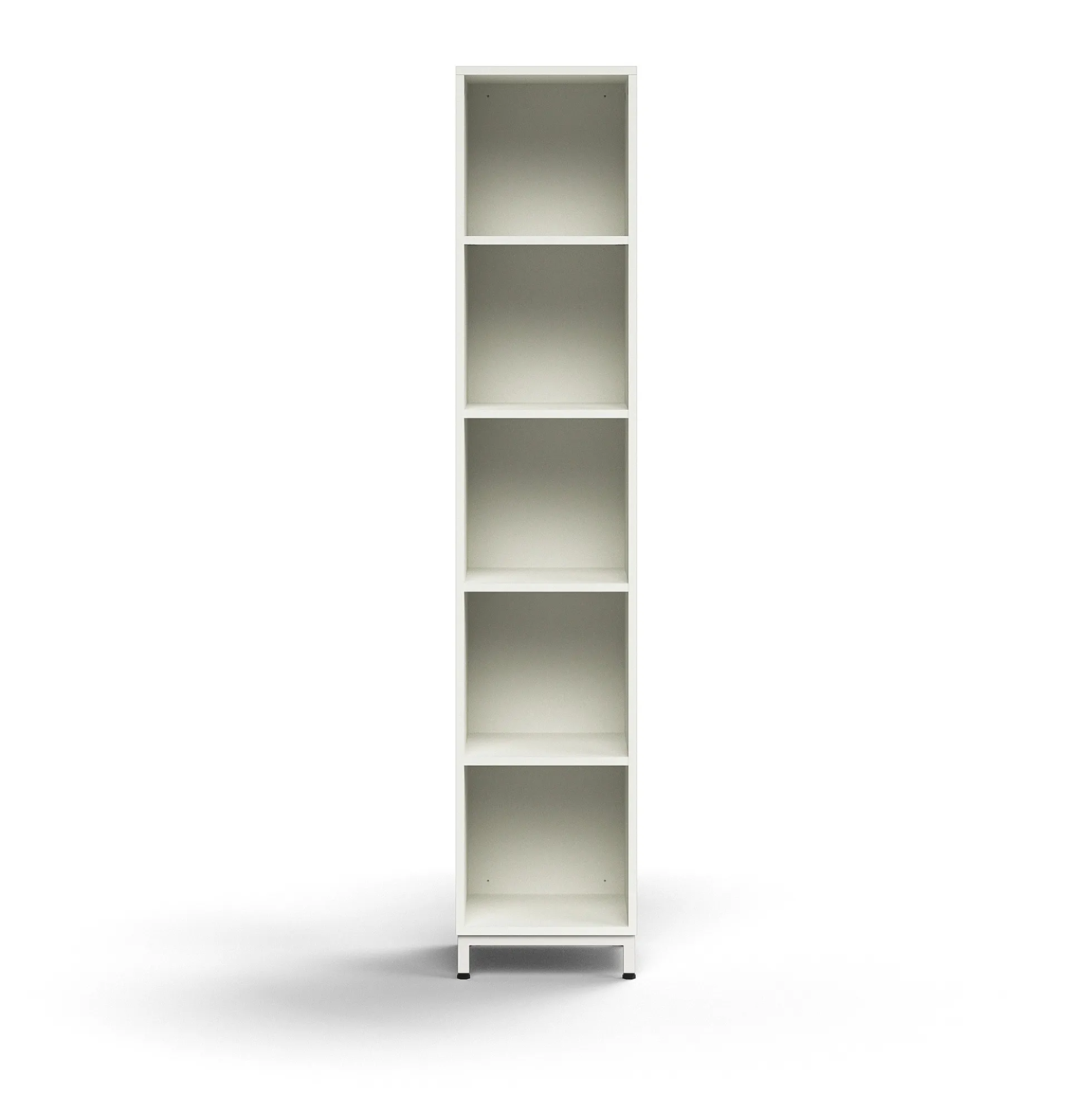 Kirjahylly QBUS 4 hyllytasoa, jalusta, 2020x400x400 mm, valkoinen