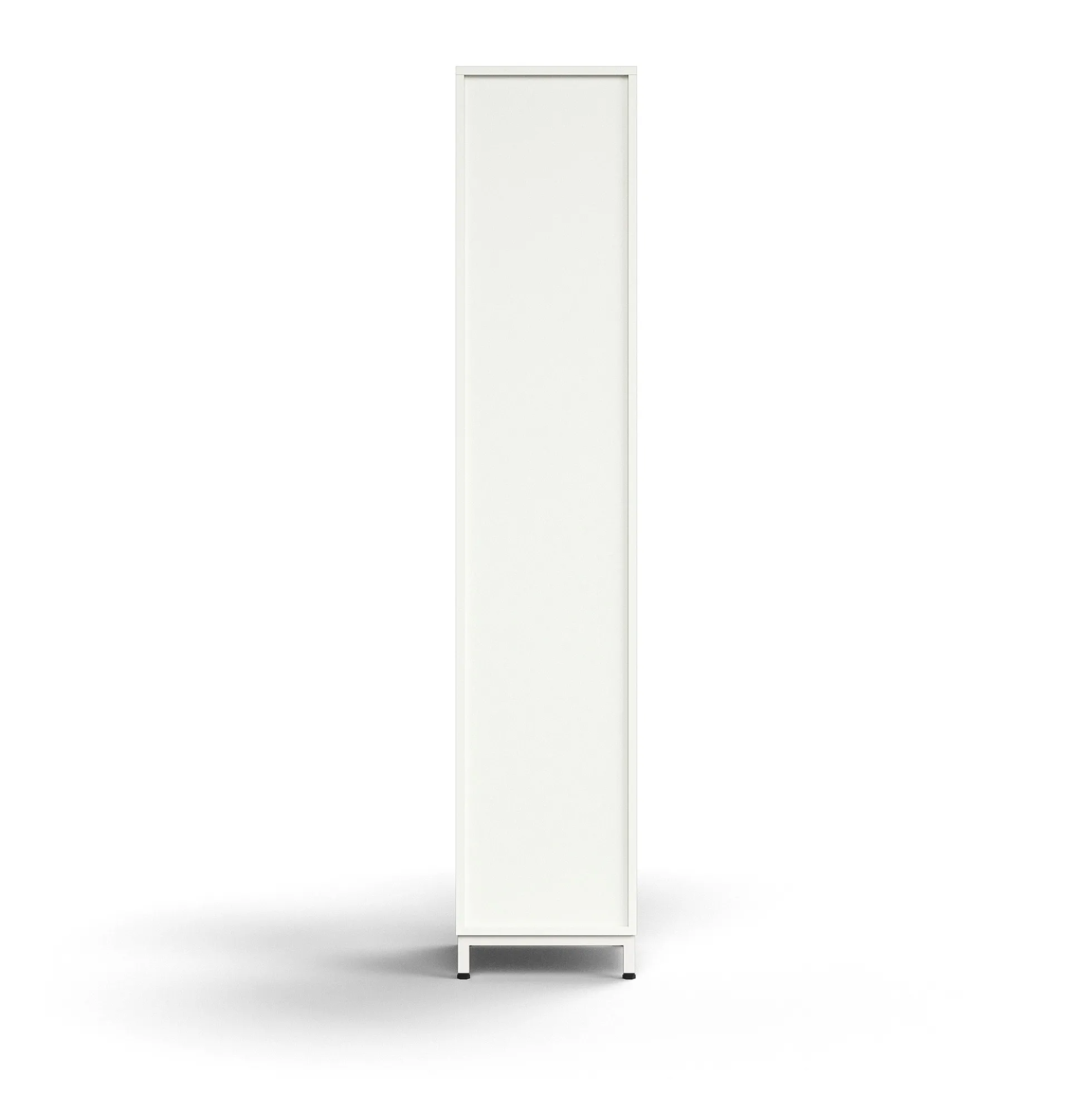 Kirjahylly QBUS 4 hyllytasoa, jalusta, 2020x400x400 mm, valkoinen
