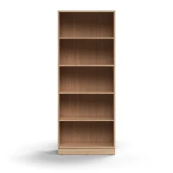 Kirjahylly QBUS 4 hyllytasoa, sokkeli, 2020x800x400 mm, tammi