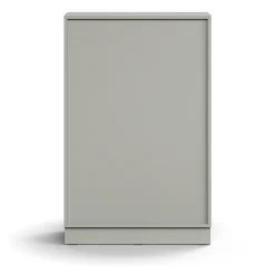Kirjahylly QBUS 2 hyllytasoa, sokkeli, 1252x800x400 mm, vaaleanharmaa