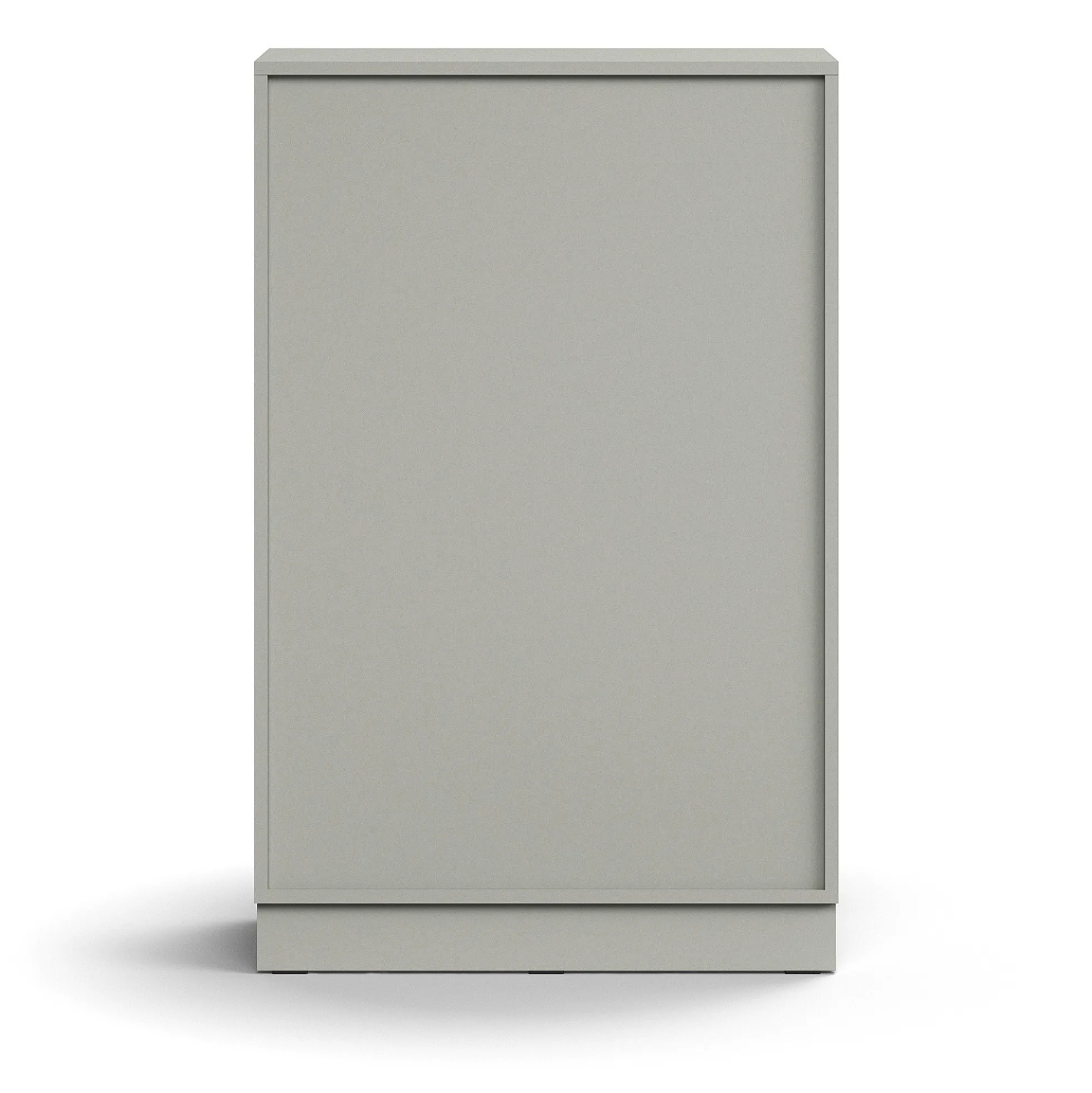 Kirjahylly QBUS 2 hyllytasoa, sokkeli, 1252x800x400 mm, vaaleanharmaa