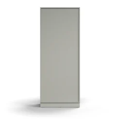 Kirjahylly QBUS 4 hyllytasoa, sokkeli, 2020x800x400 mm, vaaleanharmaa