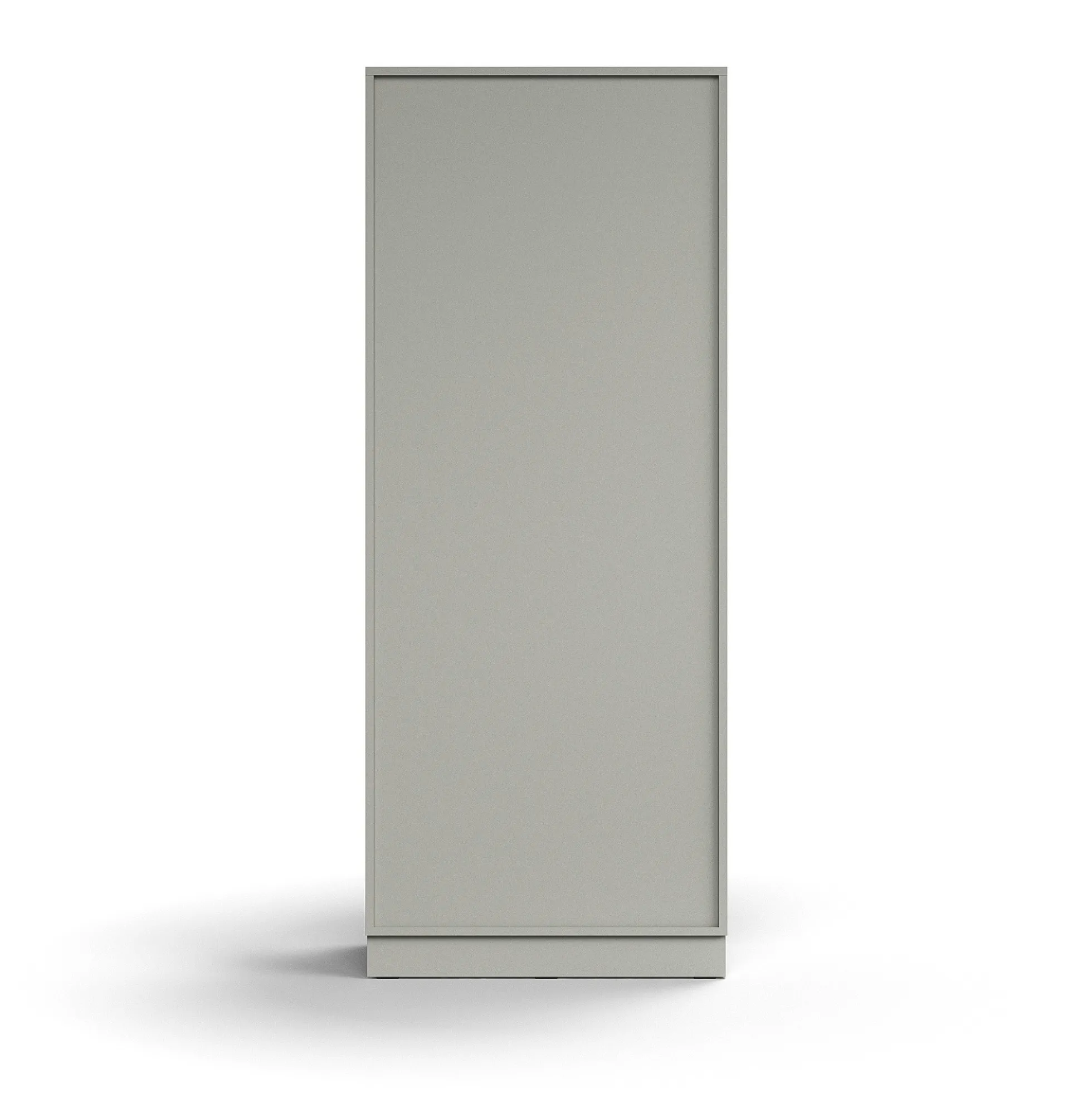 Kirjahylly QBUS 4 hyllytasoa, sokkeli, 2020x800x400 mm, vaaleanharmaa