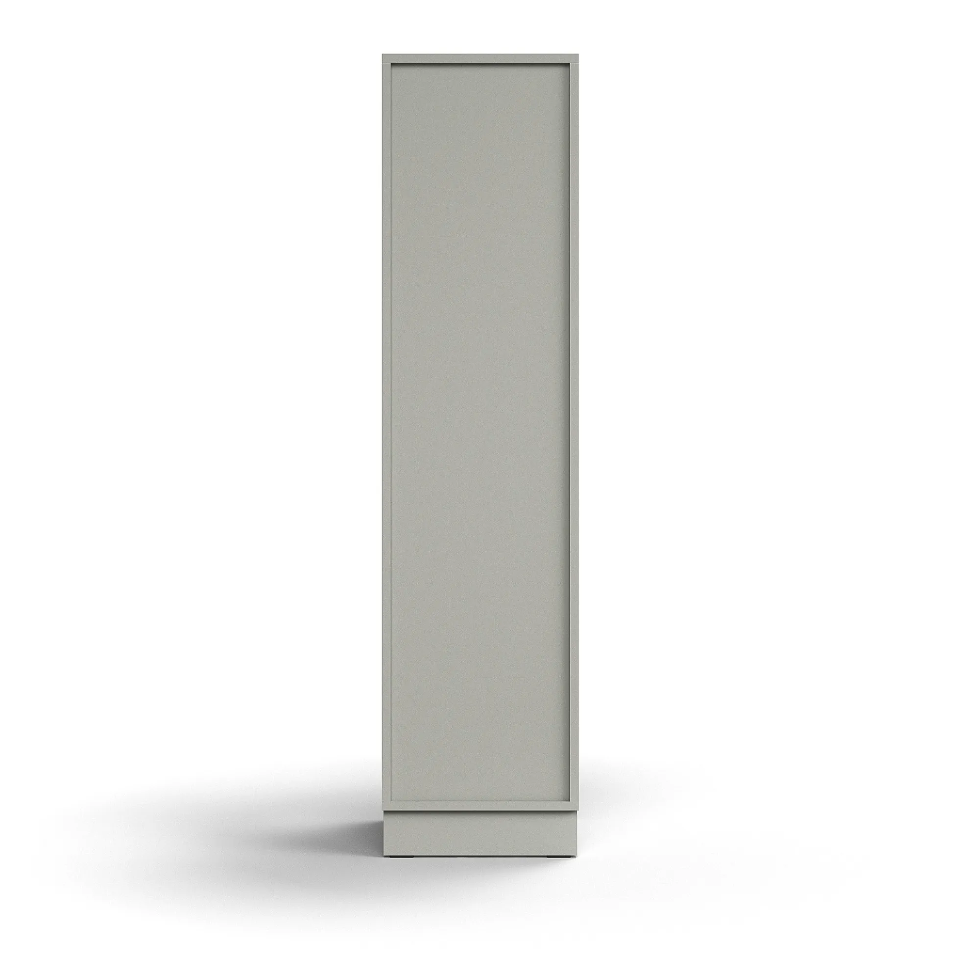 Kirjahylly QBUS 3 hyllytasoa, sokkeli, 1636x400x400 mm, vaaleanharmaa