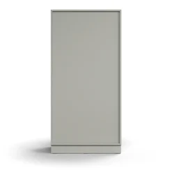 Kirjahylly QBUS 3 hyllytasoa, sokkeli, 1636x800x400 mm, vaaleanharmaa