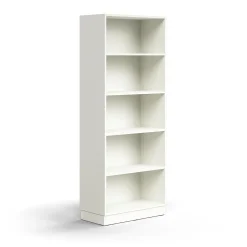 Kirjahylly QBUS 4 hyllytasoa, sokkeli, 2020x800x400 mm, valkoinen