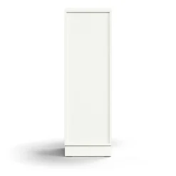 Kirjahylly QBUS 2 hyllytasoa, sokkeli, 1252x400x400 mm, valkoinen