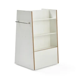 Kirjavaunu STORY Kaksipuolinen, 1215x876x652 mm, valkoinen