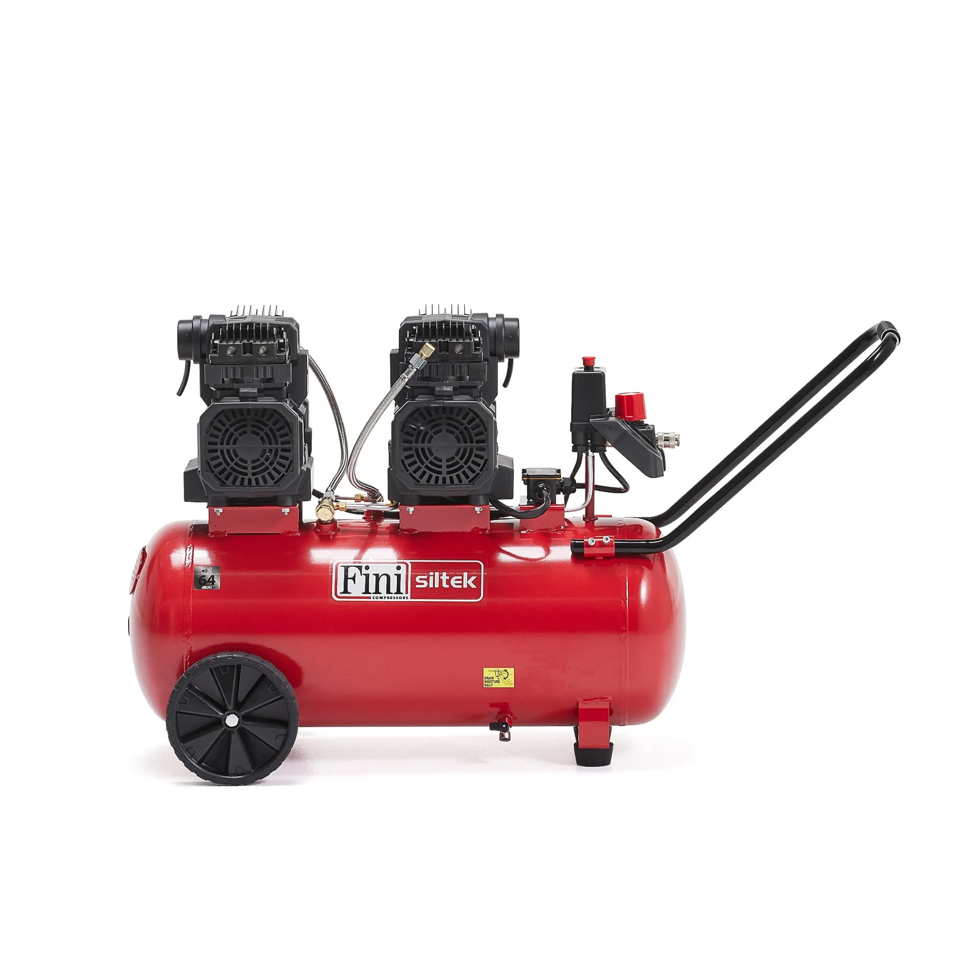 Kompressori 50L - 2 2kW, 160l/min, 64 dB(A), öljytön