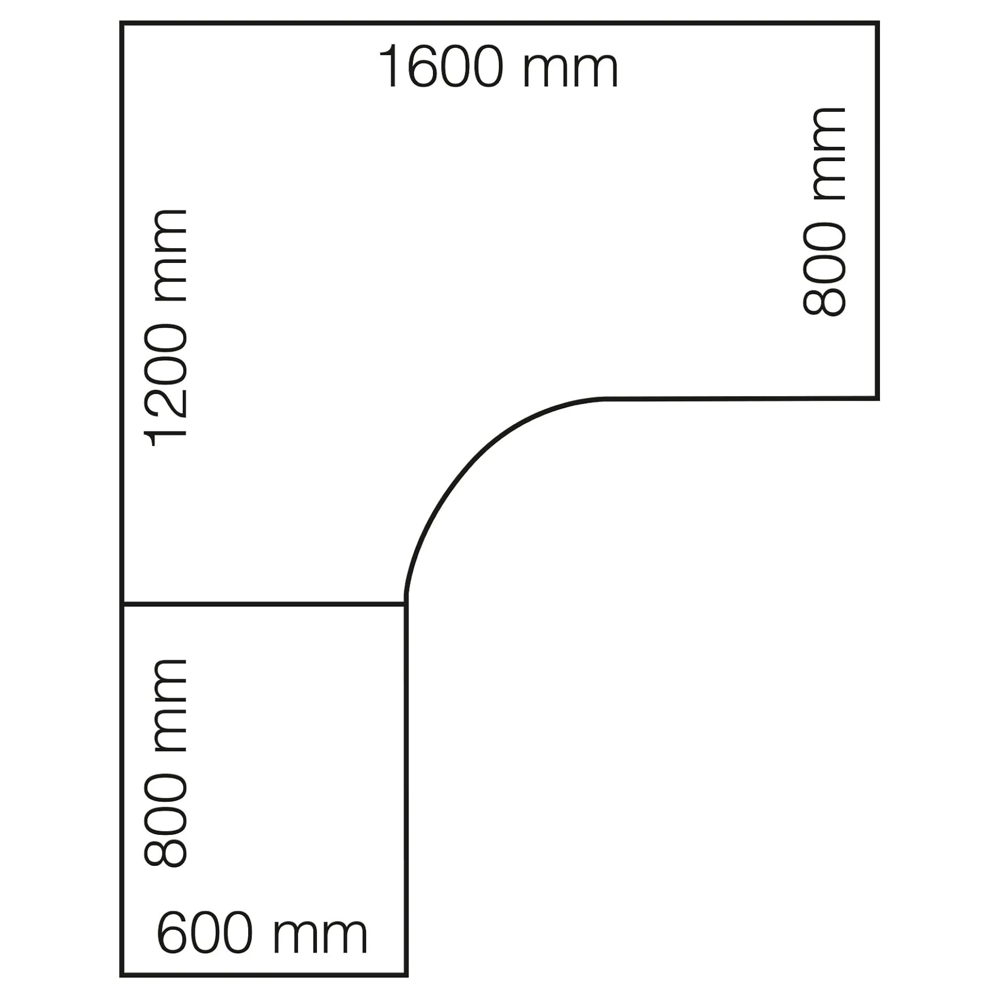 Kulmasähköpöytä FLEXUS 1600x2000 mm, hopeanharmaa jalusta, pyökki