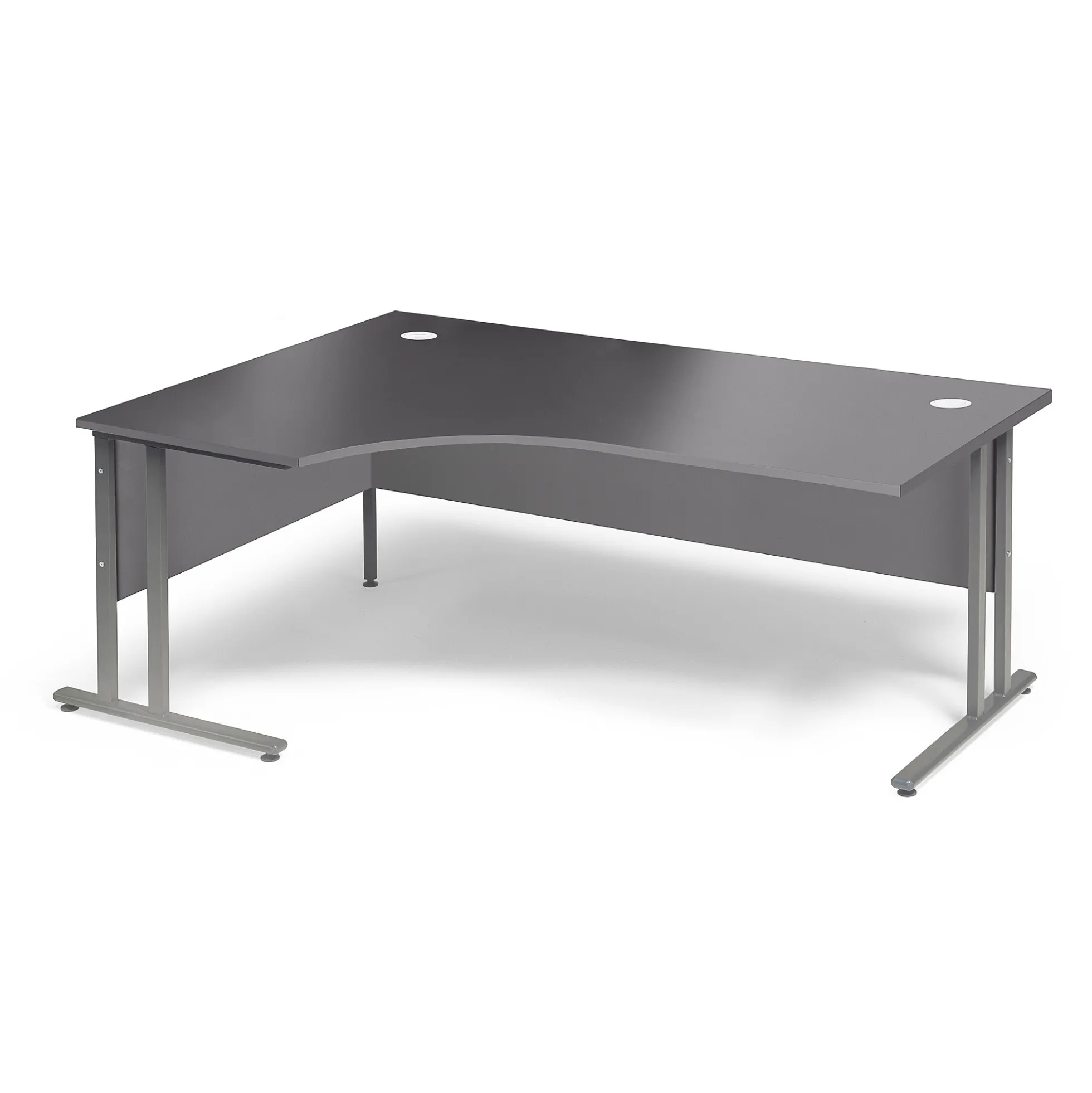 Kulmatyöpöytä FLEXUS Vasen, 1800x1200 mm, harmaa laminaatti
