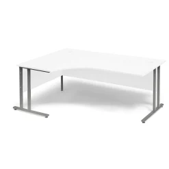 Kulmatyöpöytä FLEXUS Vasen, 1800x1200 mm, valkoinen laminaatti