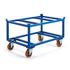Kuormalavavaunu FRAME 500 kg, Ø 160 mm polyuretaanipyörät, 1200x800x755 mm