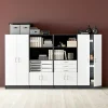 Laatikosto pöydälle FLEXUS 3 laatikkoa, 375x720x410 mm, valkoinen