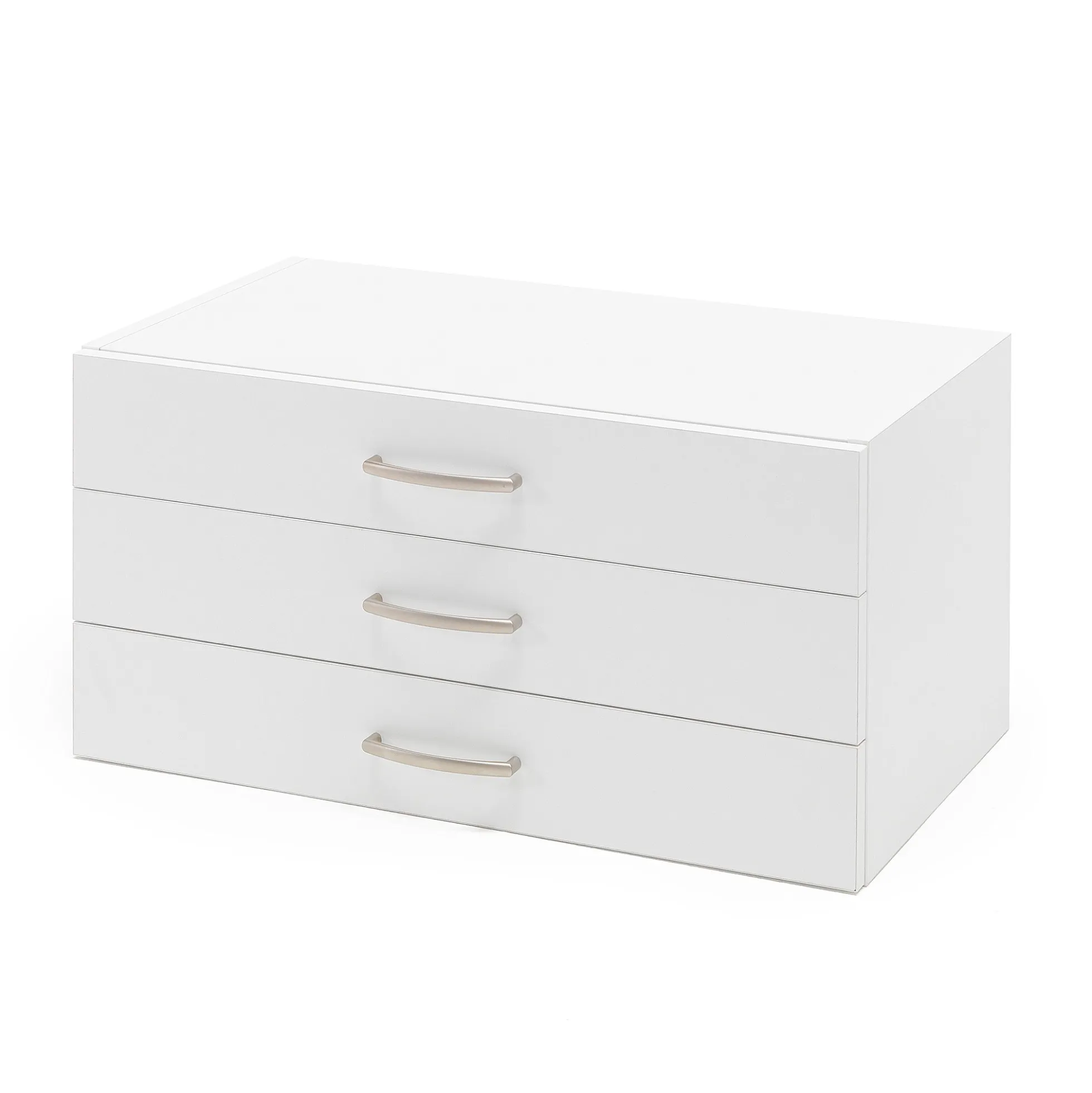 Laatikosto pöydälle FLEXUS 3 laatikkoa, 375x720x410 mm, valkoinen