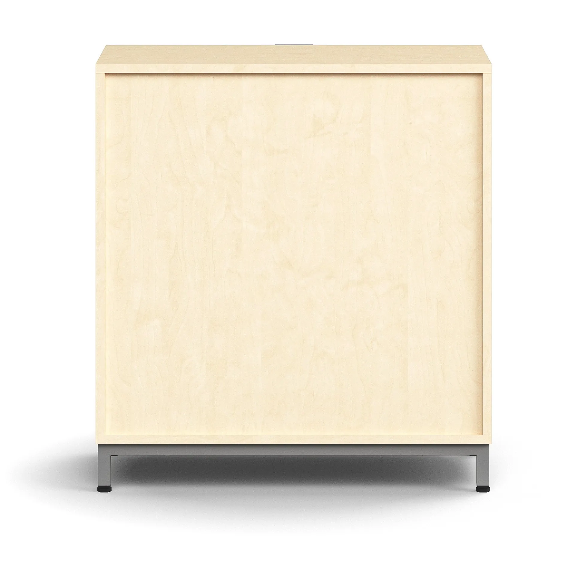 Laatikosto QBUS Jalusta, avoimet kahvat, 868x800x400 mm, hopeanharmaa, koivu