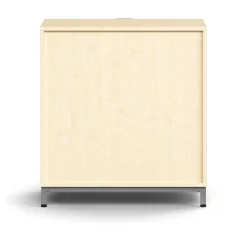 Laatikosto QBUS Jalusta, avoimet kahvat, 868x800x400 mm, hopeanharmaa, koivu