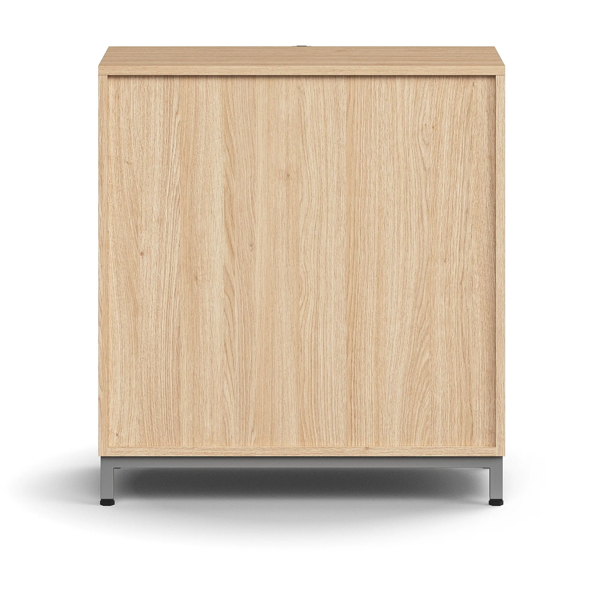 Laatikosto QBUS Jalusta, kahvat, 868x800x400 mm, hopeanharmaa, tammi