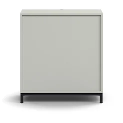 Laatikosto QBUS Jalusta, kahvat, 868x800x400 mm, musta, vaaleanharmaa